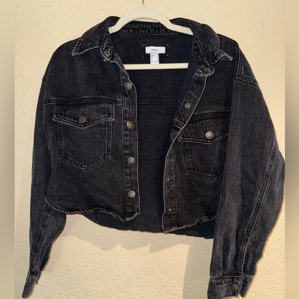 Forever 21 Black Denim Jacket